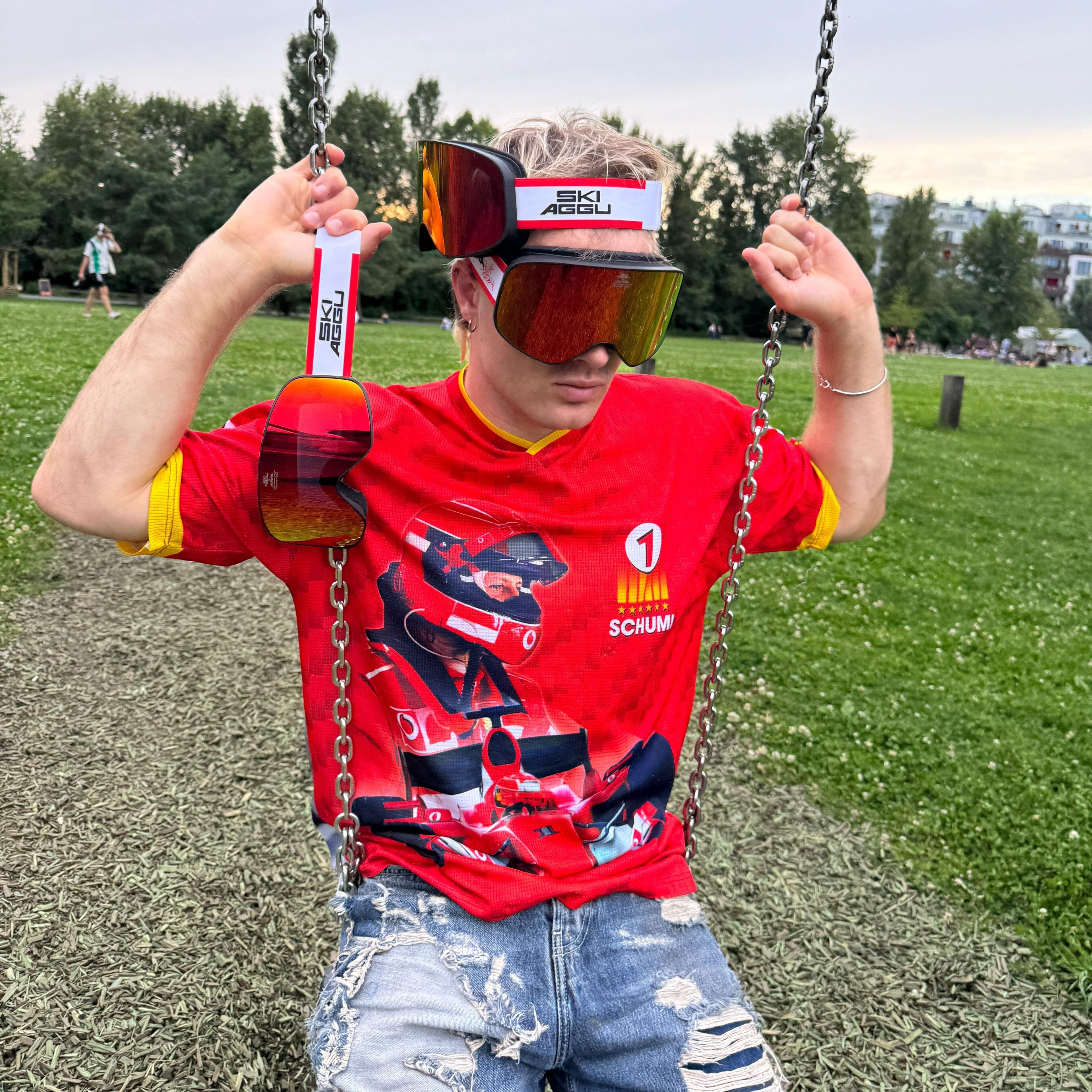 Ski Aggu Wilmersdorfs Kind CD + Ski Aggu Skibrille rot (prod. by Alpina) 371336
