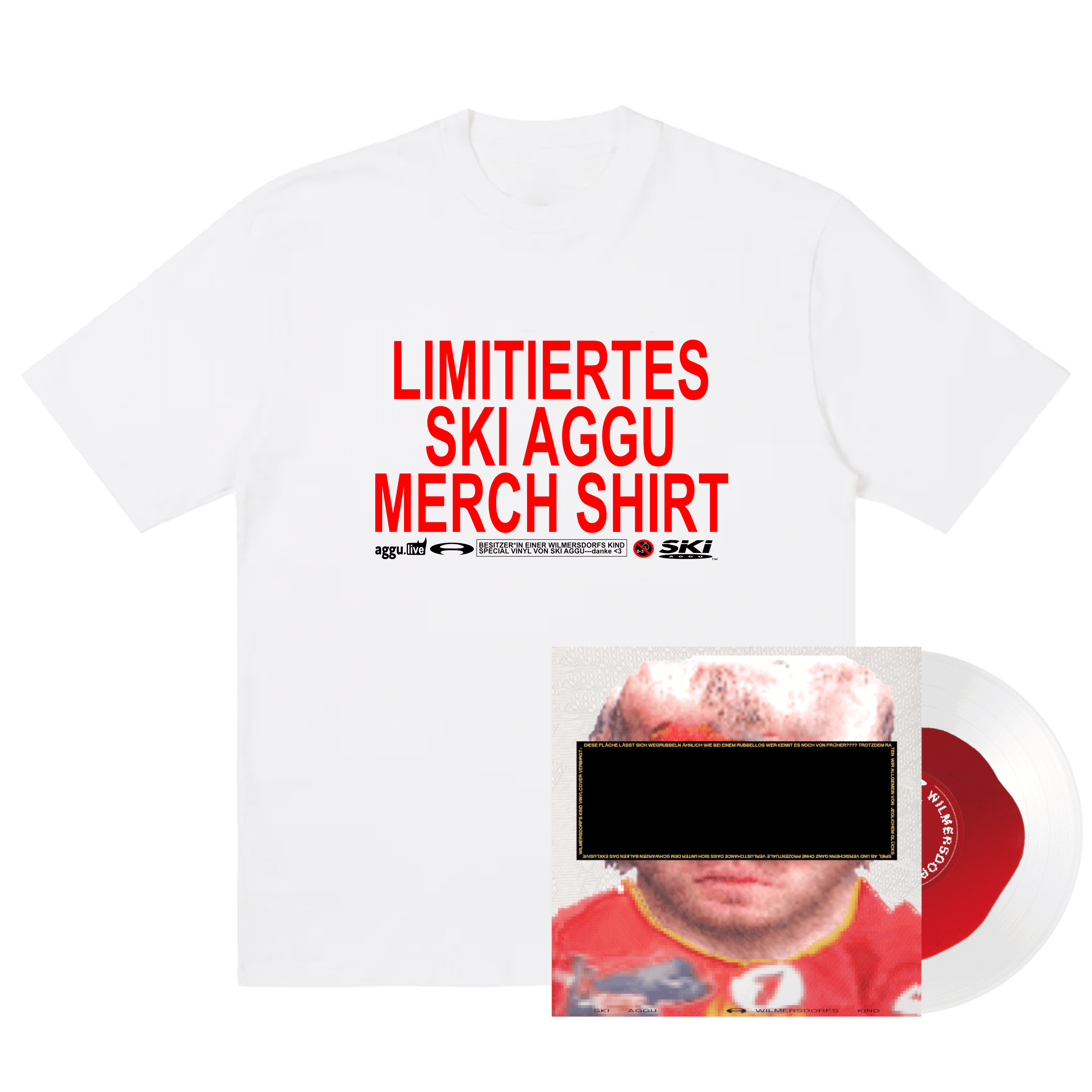 Ski Aggu Wilmersdorfs Kind Limitierte Vinyl + stark Limitiertes „Limitiert“ Shirt Bundle 362854