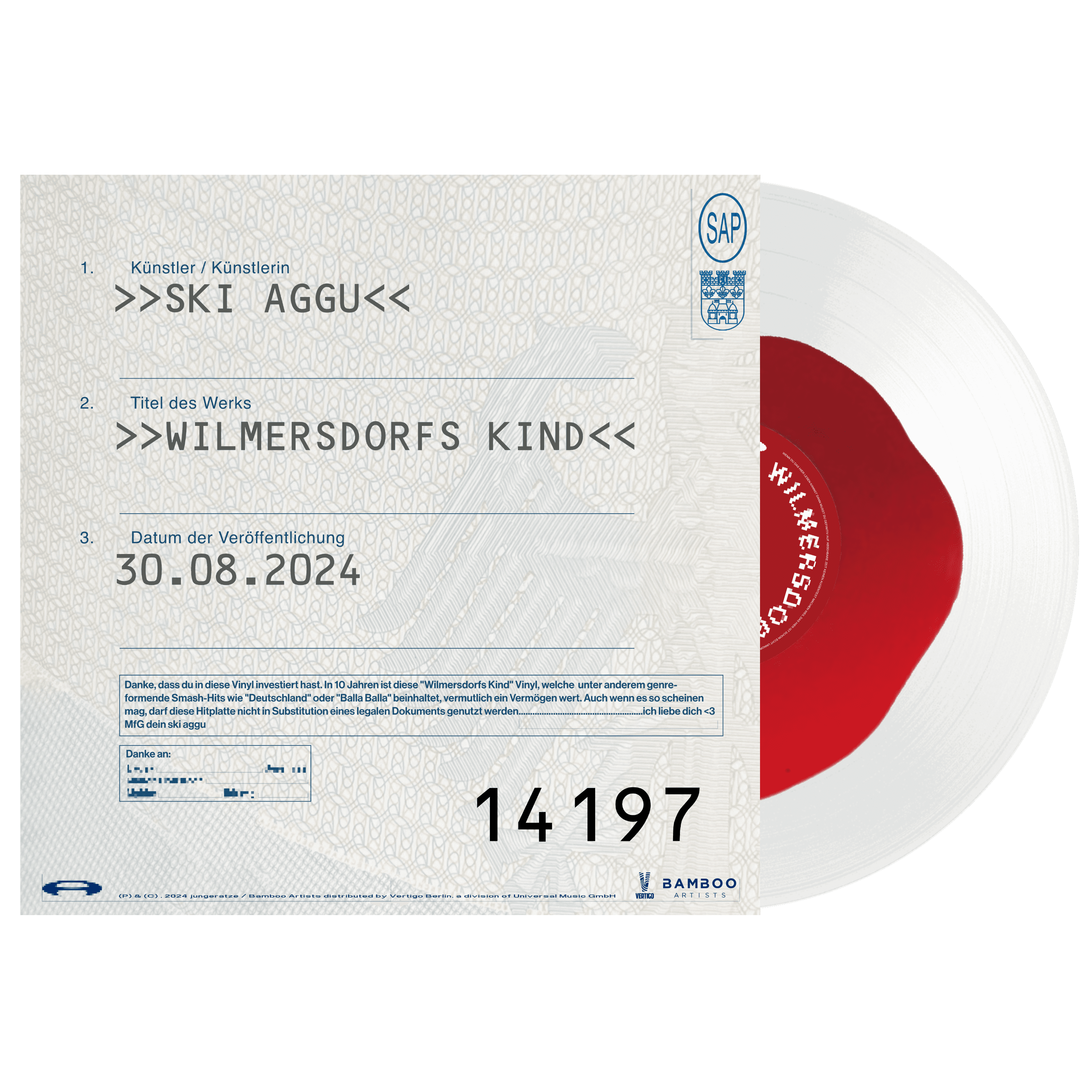 Ski Aggu Wilmersdorfs Kind Wilmersdorfs Kind Limitierte Spezial Vinyl (mit Rubbelfläche) 362851